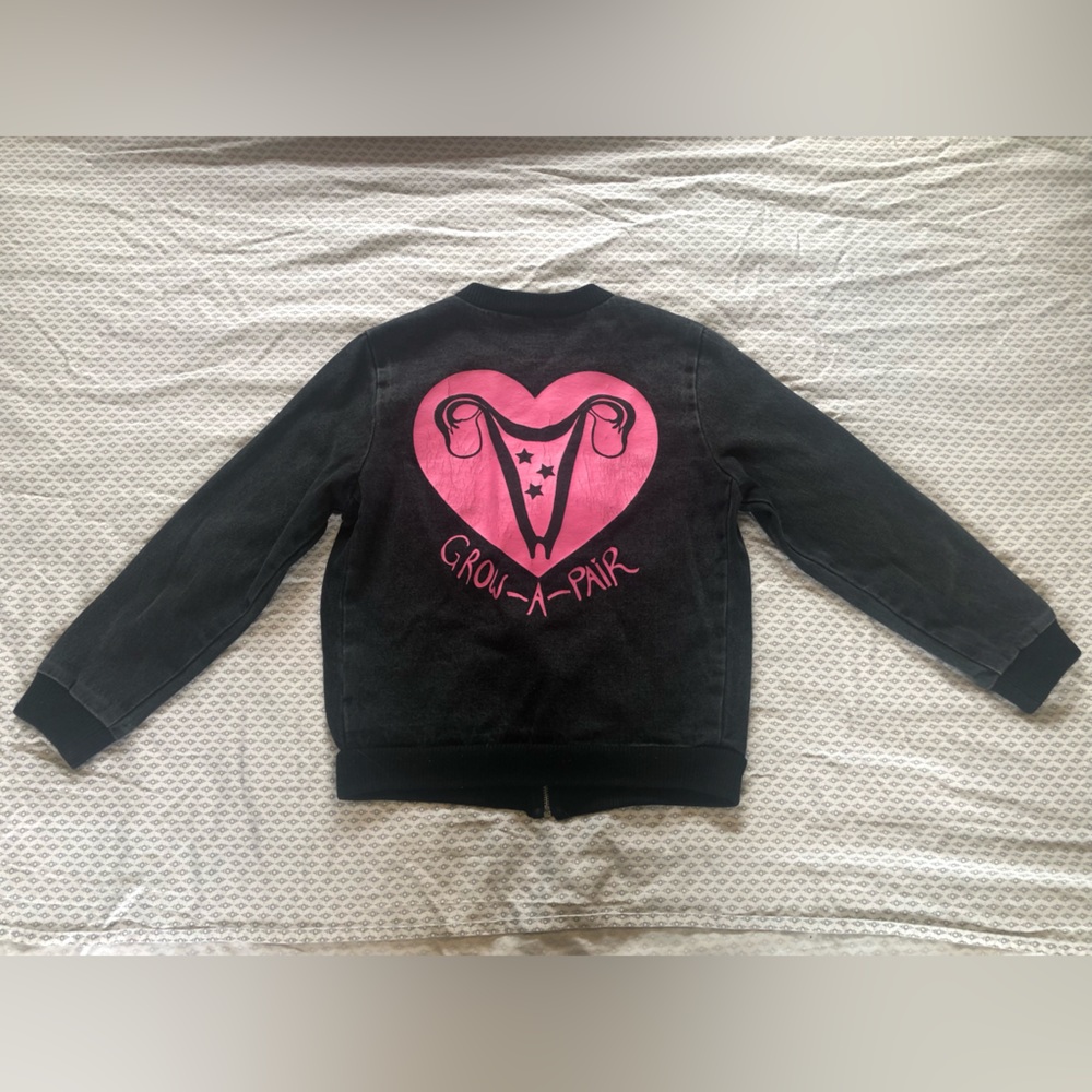 Valfre size Medium “Grow A Pair” bomber jacket
